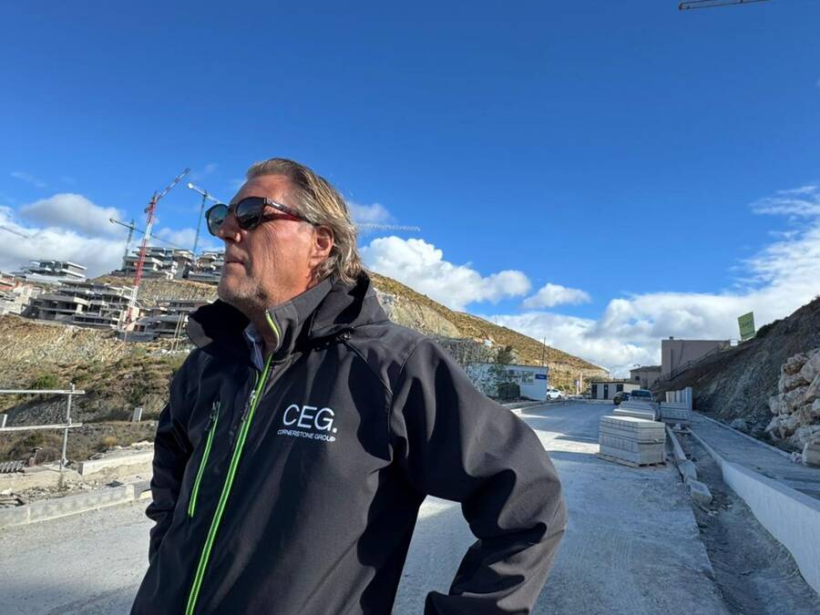CEG consultant on a construction site