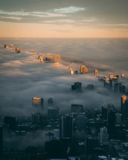City above the clouds